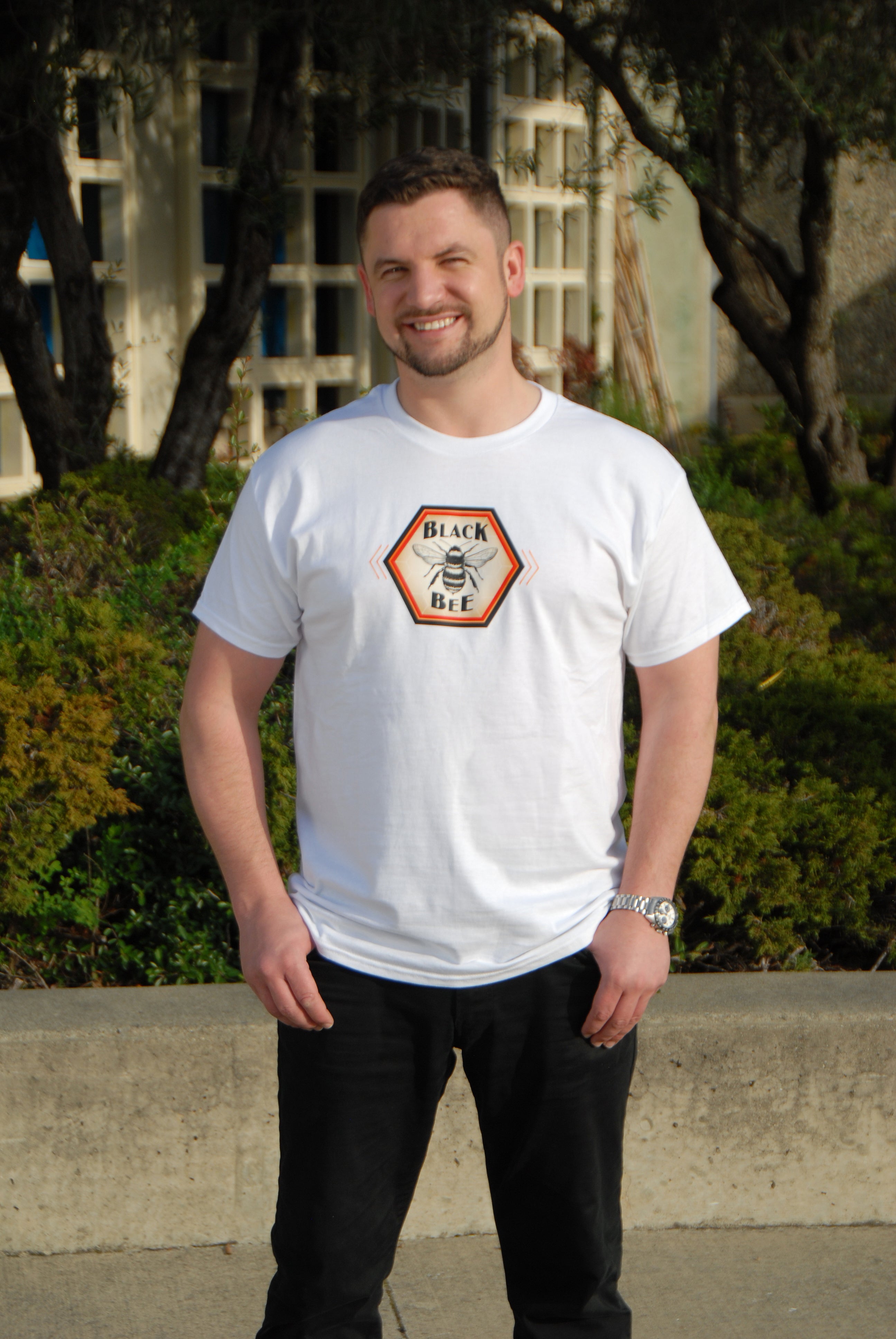Mens Crew Tee w/Color Logo
